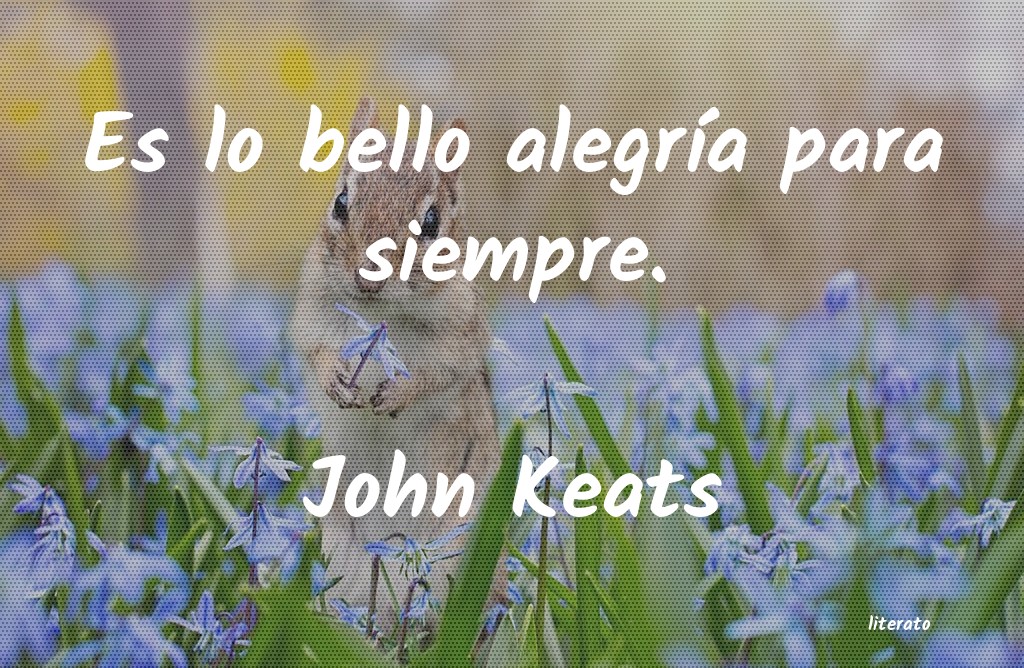 Frases de John Keats