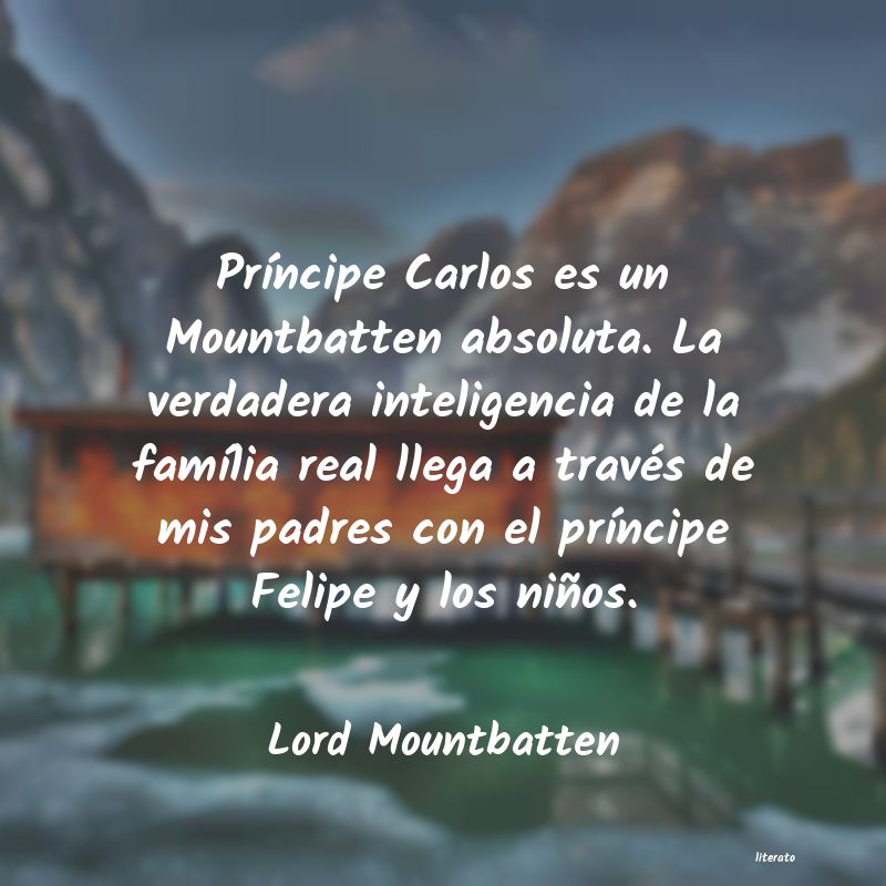 frases de Lord Mountbatten