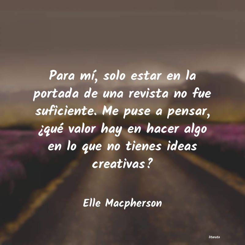 Frases de Elle Macpherson