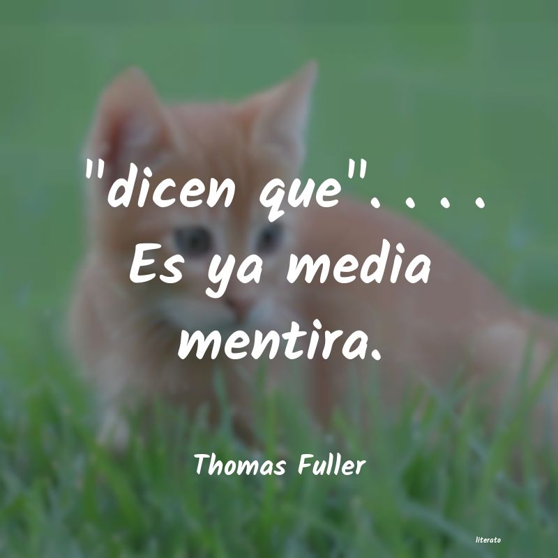 Frases de Thomas Fuller