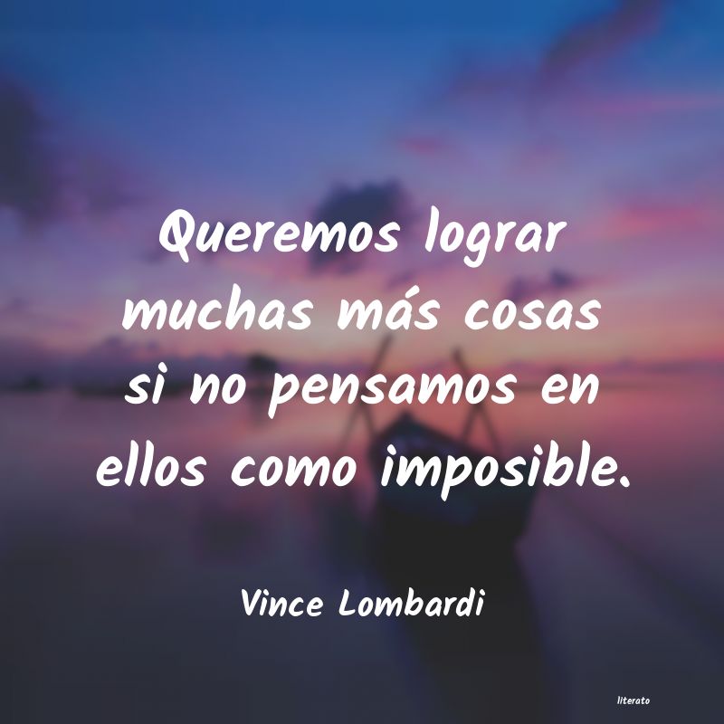 frases de Vince Lombardi