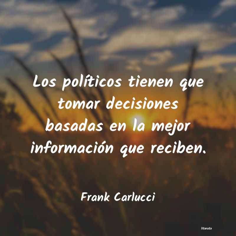 Frases de Frank Carlucci