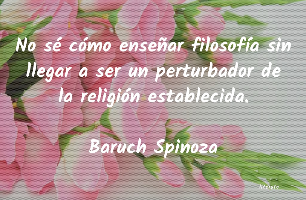 Frases de Baruch Spinoza