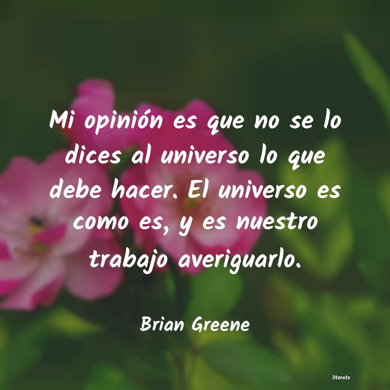 frases de Brian Greene