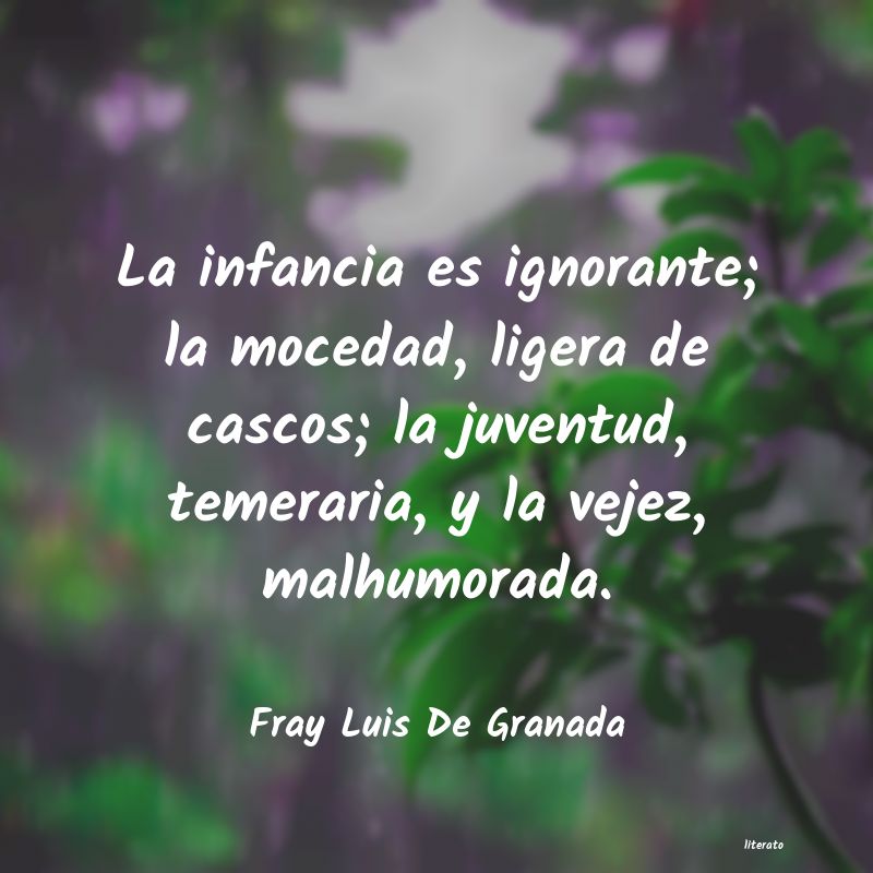 frases de Fray Luis De Granada