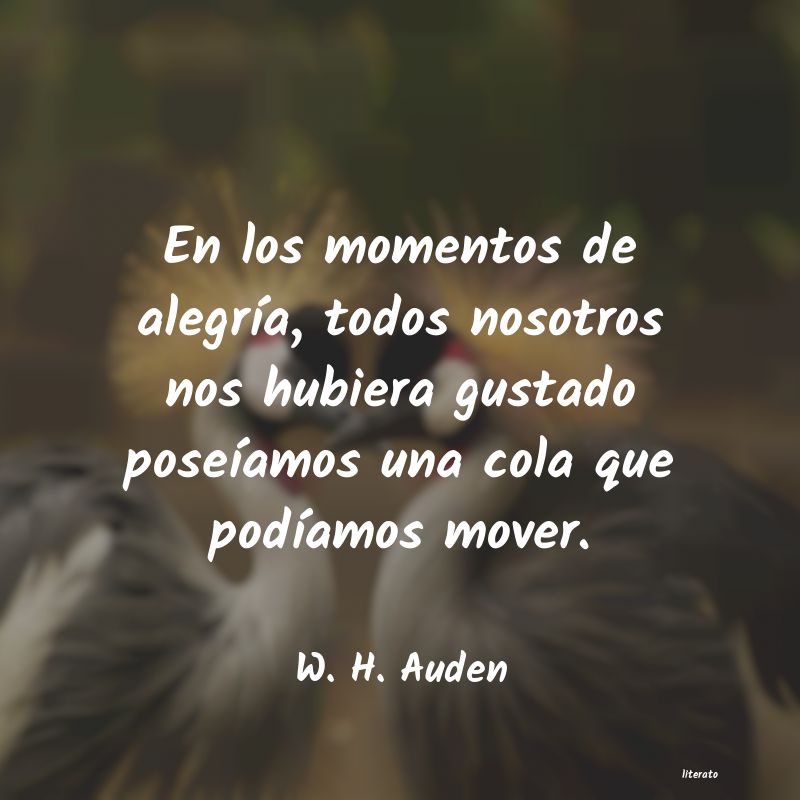 frases de W. H. Auden