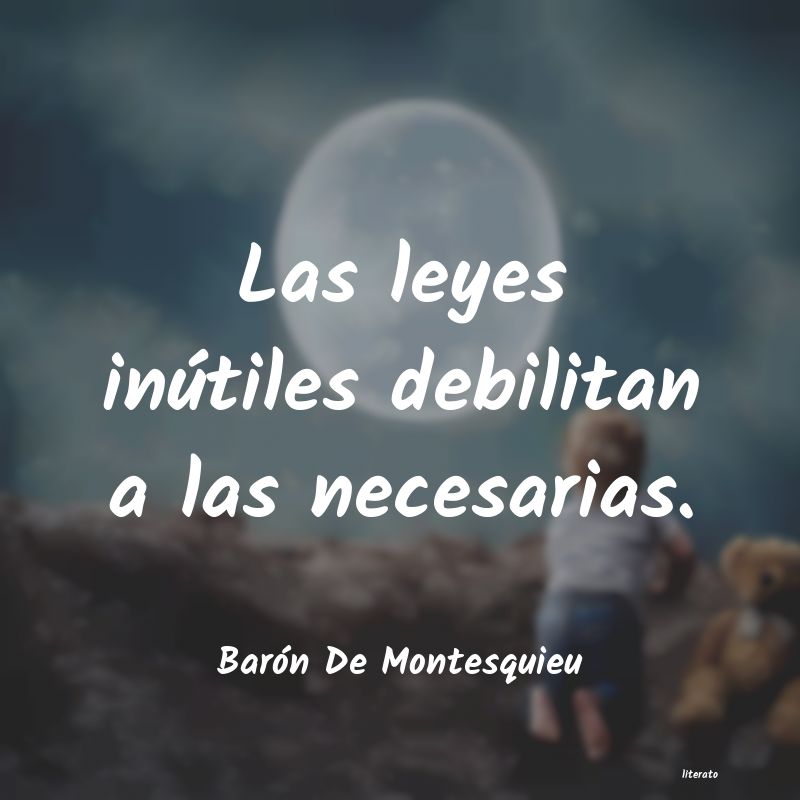 frases de Barón De Montesquieu