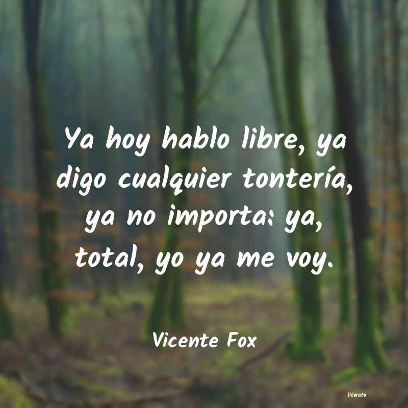 Frases de Vicente Fox