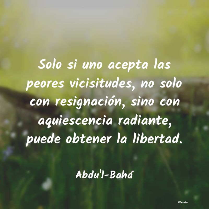 Frases de Abdu'l-Bahá