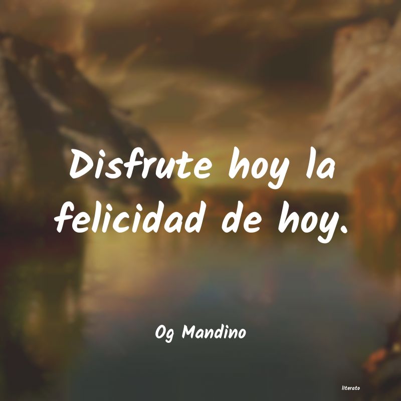 frases de Og Mandino