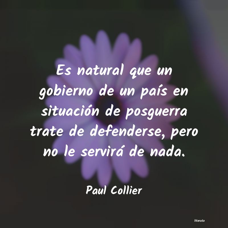 Frases de Paul Collier
