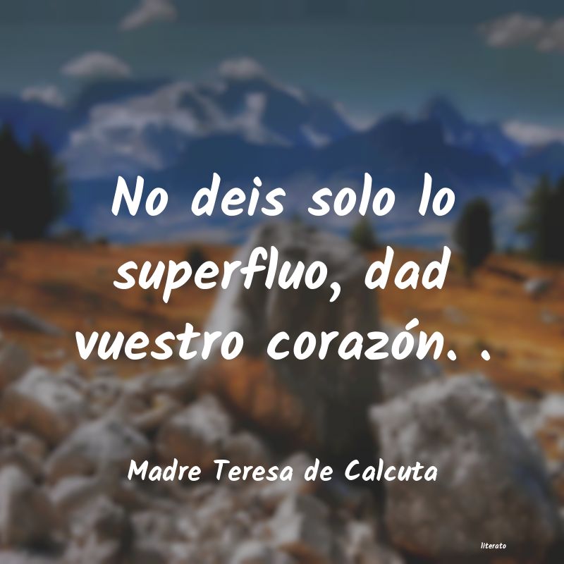 Frases de Madre Teresa de Calcuta