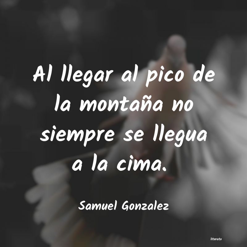 Frases de Samuel Gonzalez