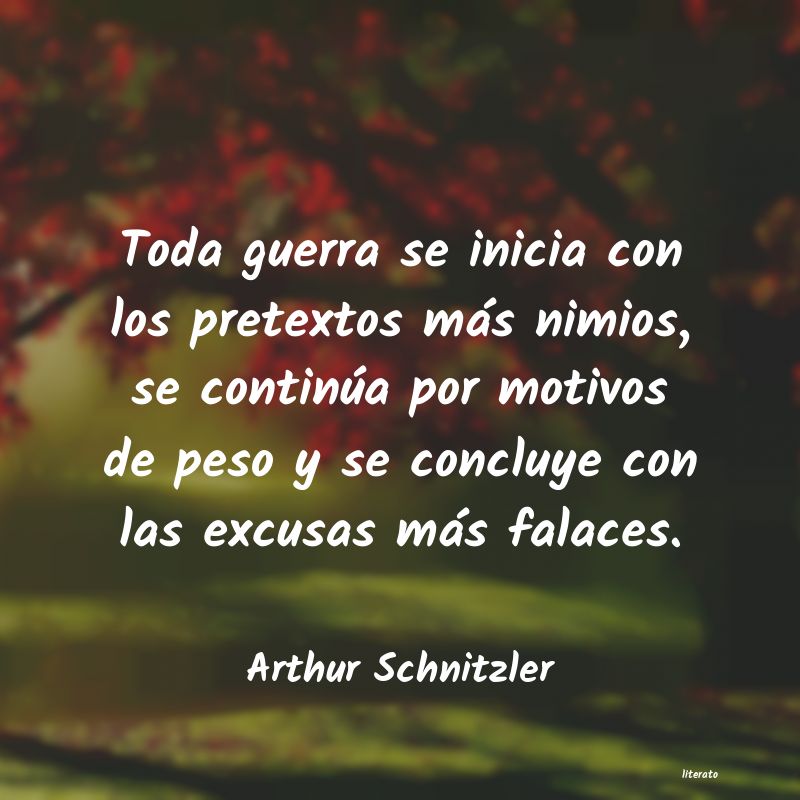 Frases de Arthur Schnitzler