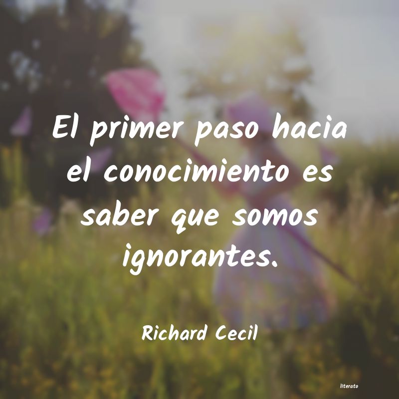 Frases de Richard Cecil