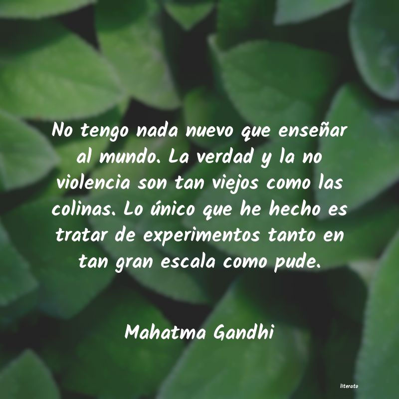 mahatma gandhi no violencia