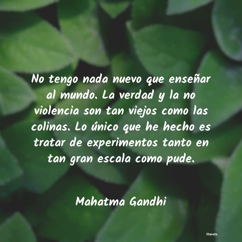 Frases de Mahatma Gandhi