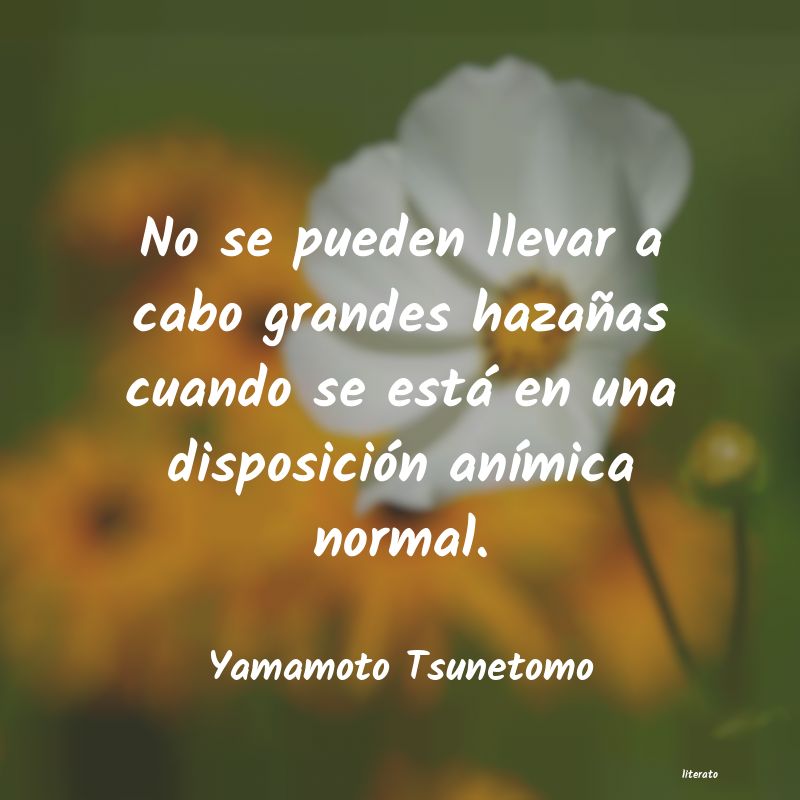 frases de Yamamoto Tsunetomo