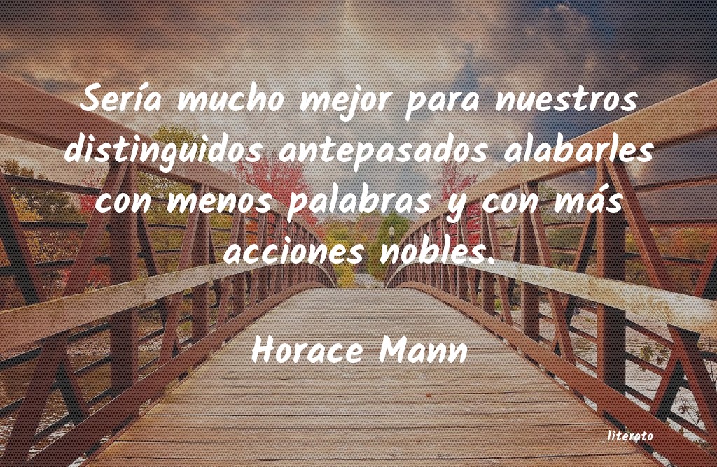 frases de Horace Mann