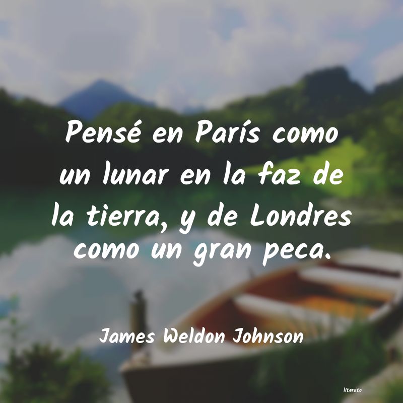Frases de James Weldon Johnson