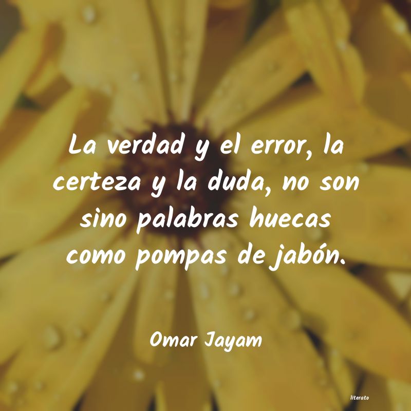 Frases de Omar Jayam