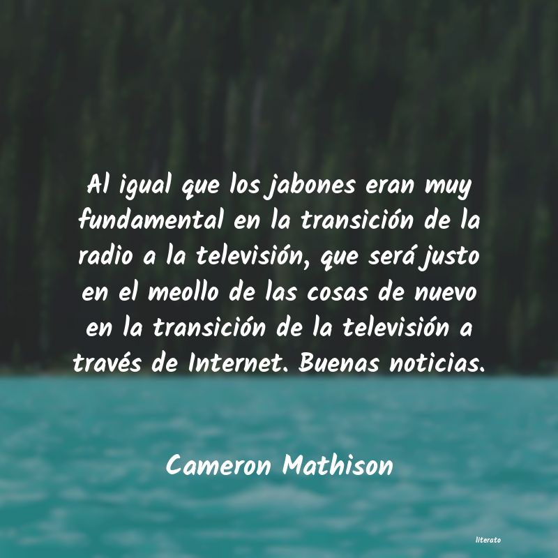 Frases de Cameron Mathison