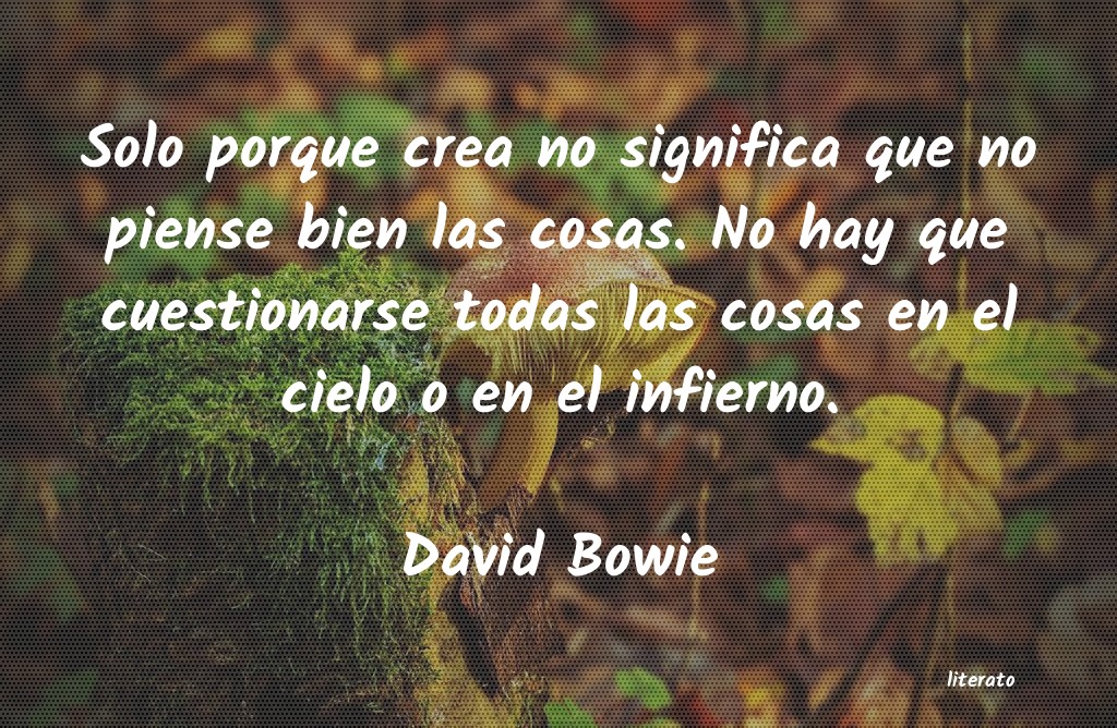 frases de David Bowie