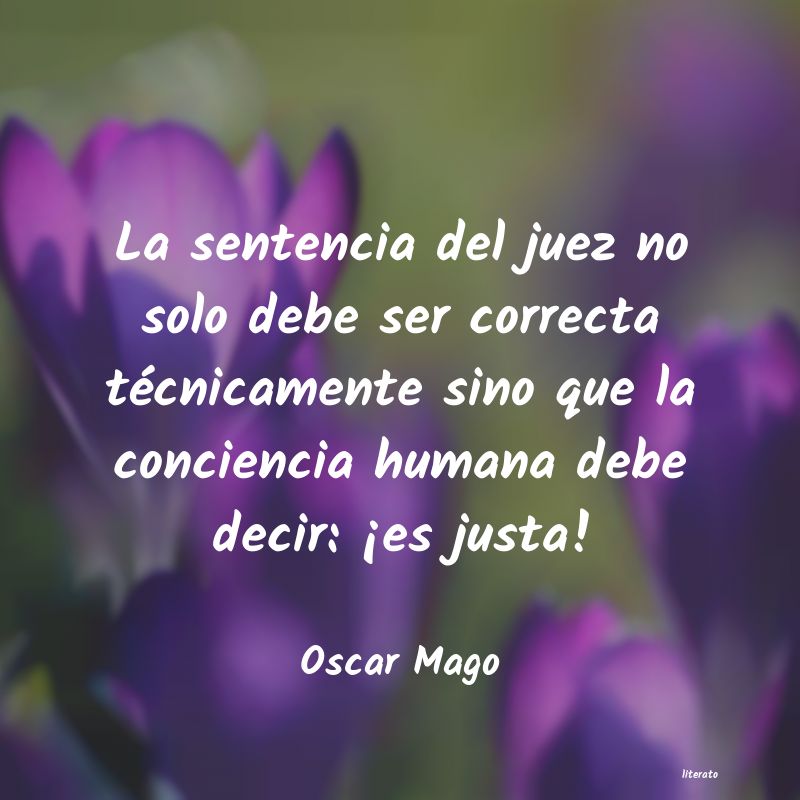 Frases de Oscar Mago
