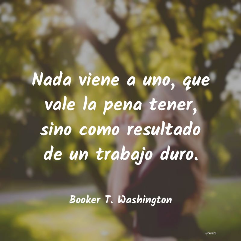 frases de Booker T. Washington