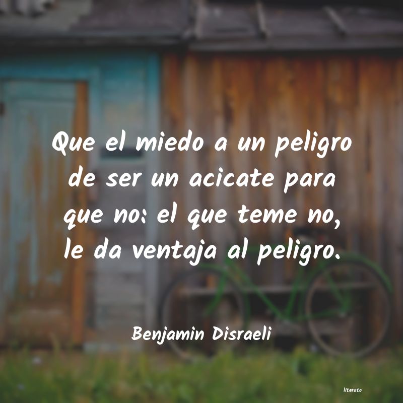 frases de Benjamin Disraeli