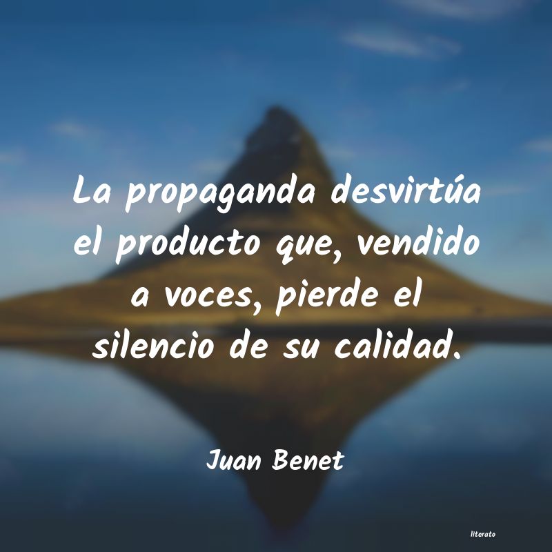 Frases de Juan Benet