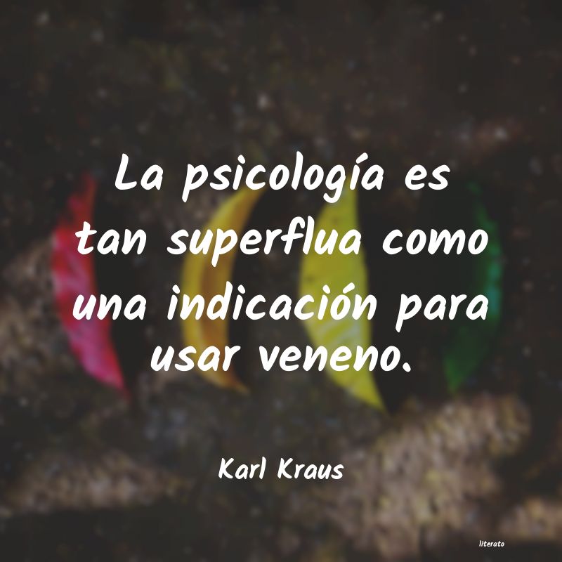 Frases de Karl Kraus