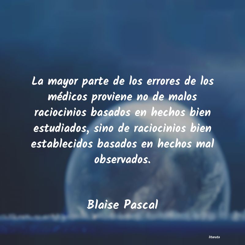 Frases de Blaise Pascal