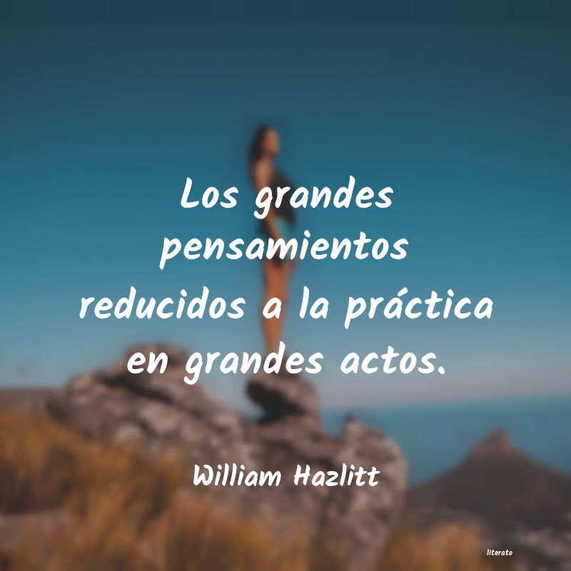 Frases de William Hazlitt