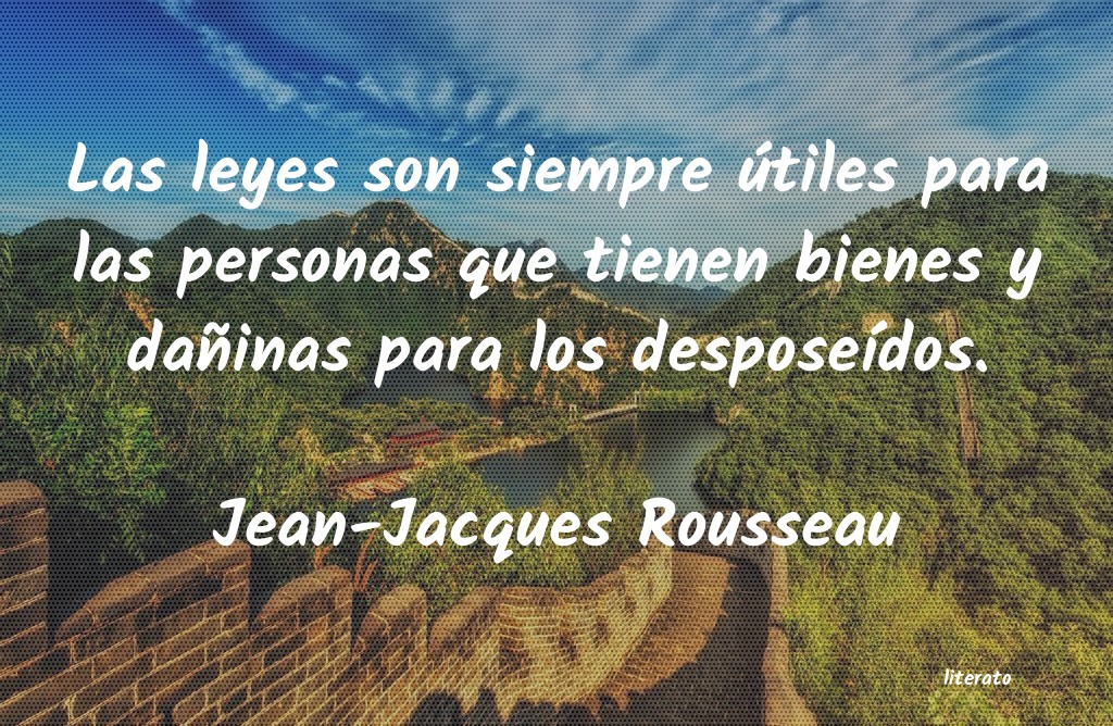 Frases de Jean-Jacques Rousseau