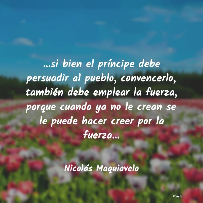 frases de NicolÃ¡s Maquiavelo