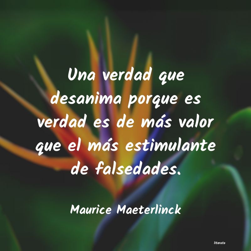 Frases de Maurice Maeterlinck