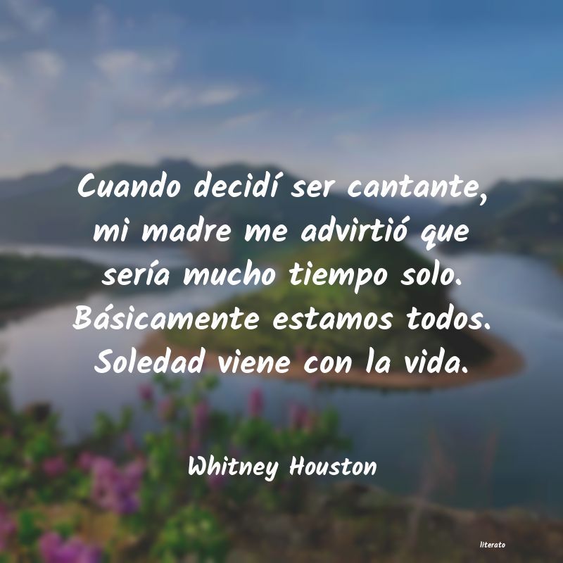 Frases de Whitney Houston