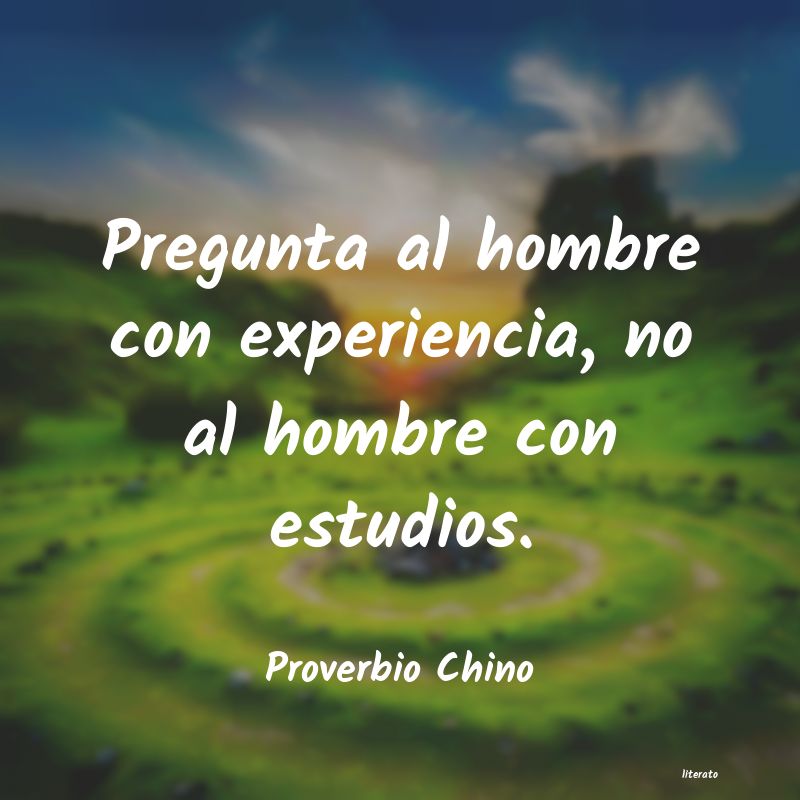 Frases de Proverbio Chino