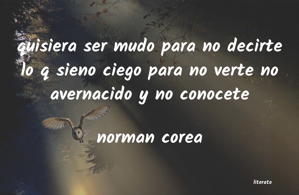 Frases de norman corea