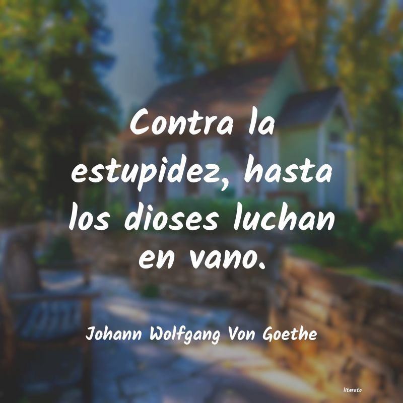 Frases de Johann Wolfgang Von Goethe