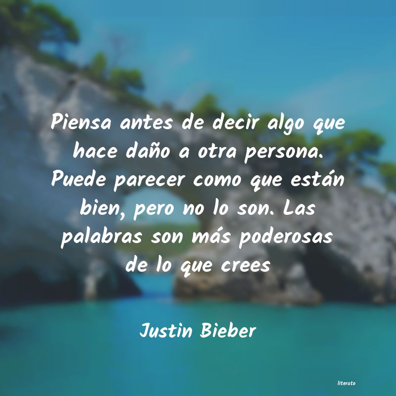 Frases de Justin Bieber