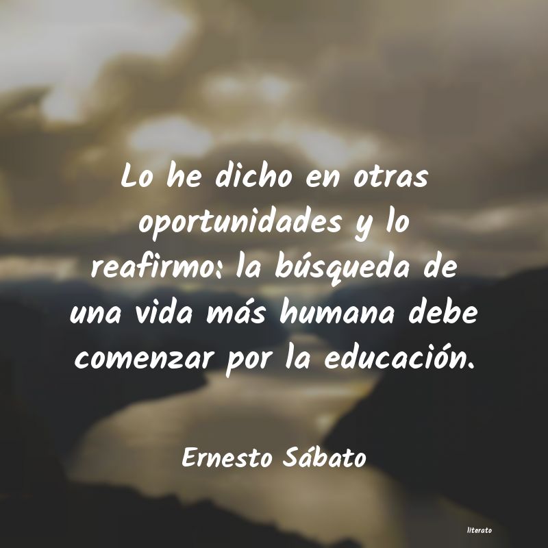 frases de Ernesto Sábato
