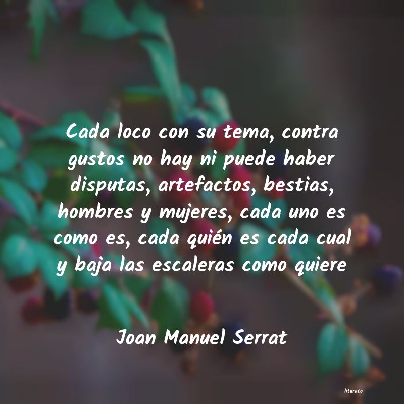 frases de Joan Manuel Serrat