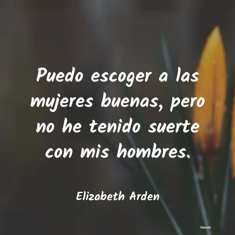 frases de Elizabeth Arden