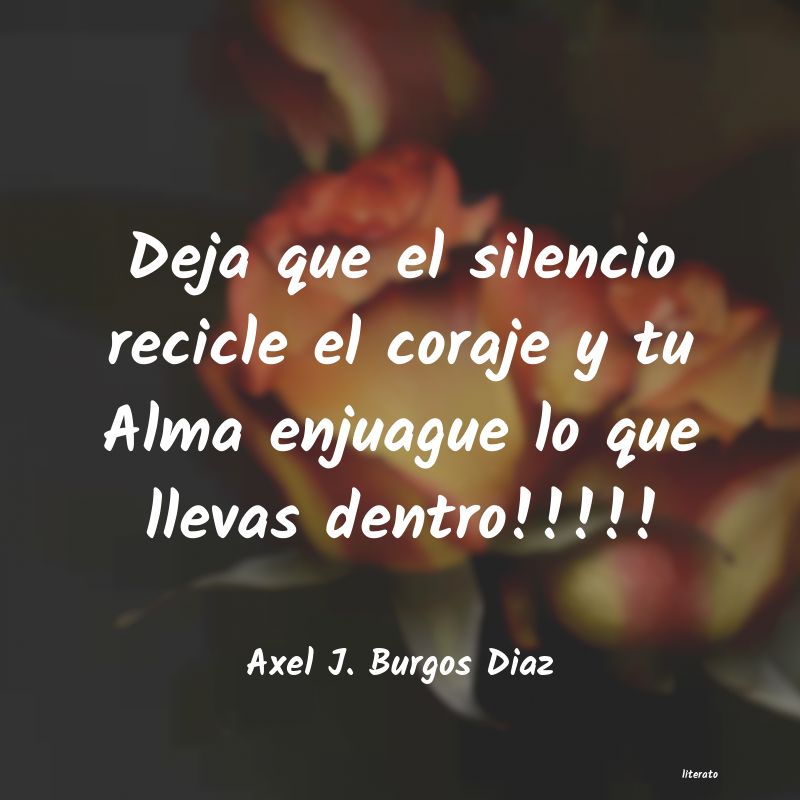 Frases de Axel J. Burgos Diaz