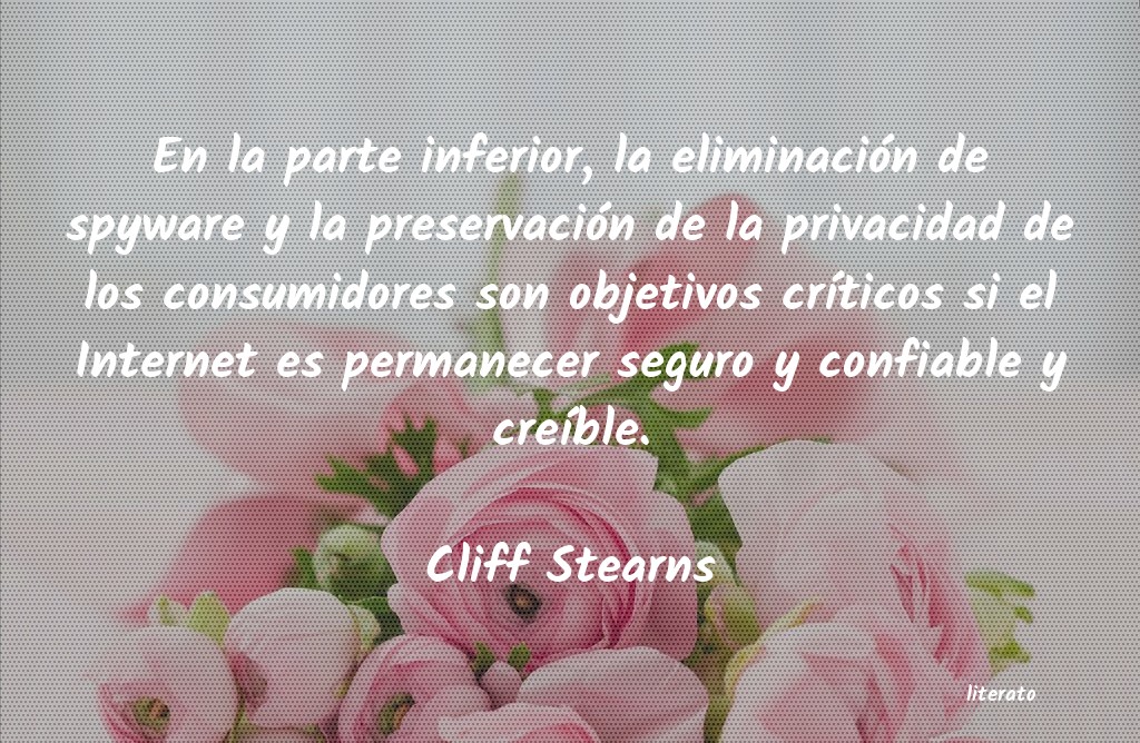 Frases de Cliff Stearns