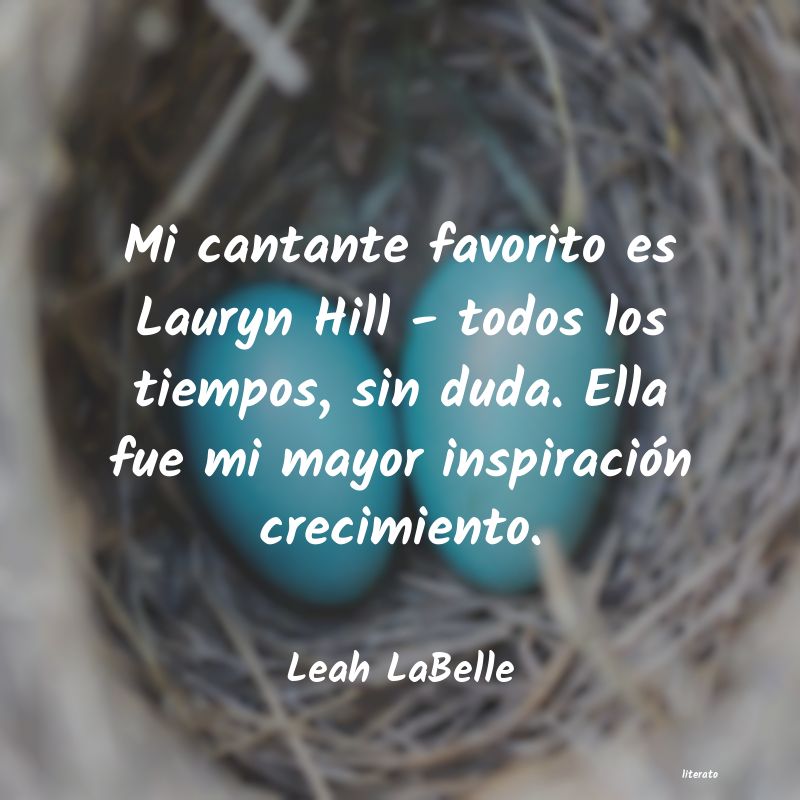 Frases de Leah LaBelle