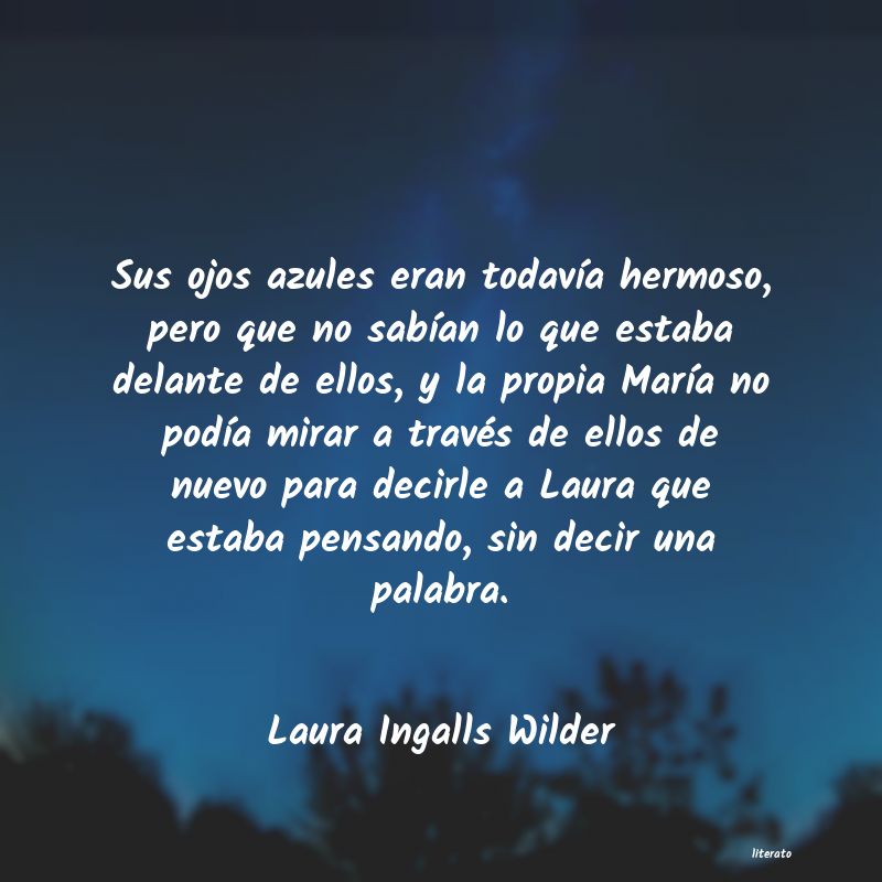 frases de Laura Ingalls Wilder
