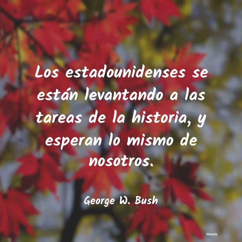 frases de George W. Bush